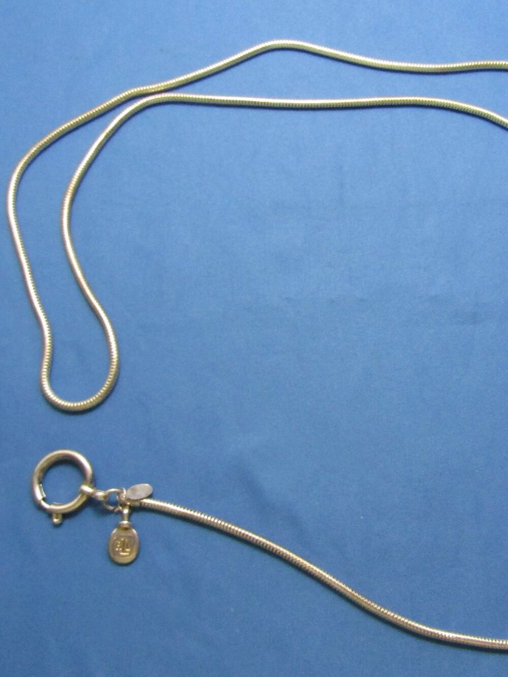 Lauren Ralph Lauren Silver-Tone Snake Rope Chain Adjustable Toggle Necklace Belt